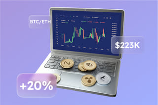 Visual representation of automated trading technology powered by artificial intelligence on Capbit